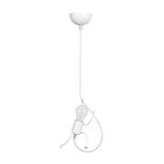 Lampada a sospensione Emibig Bobi bianca E27 Ø14cm