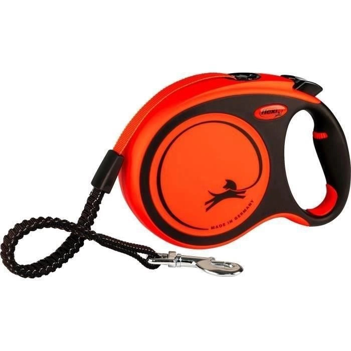 Guinzaglio TRIXIE flexi XTREME - Taglia L - 8 m - Nero e arancione