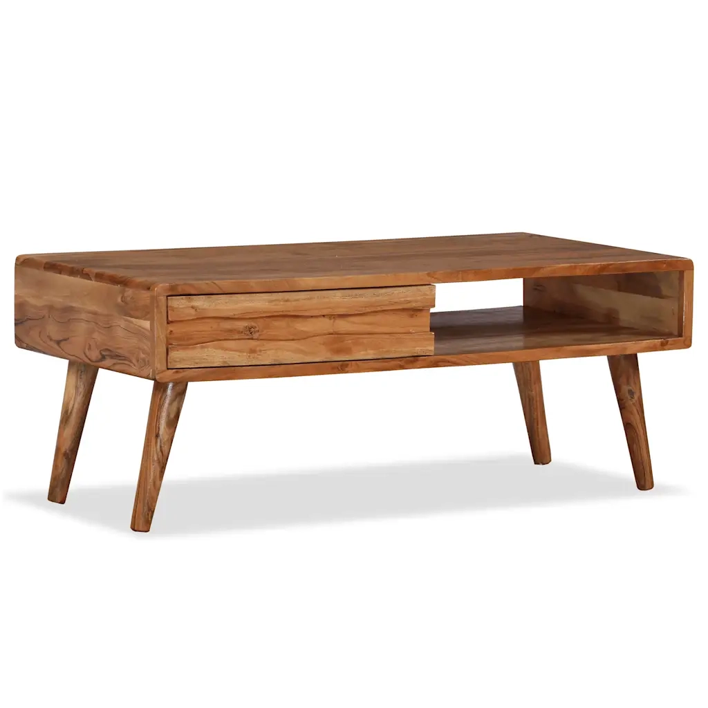 Tavolino da Caffè Massello con Cassetto Intagliato 100x50x40 cm 244974