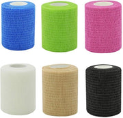 Tape di supporto elastico autoadesivo 7,5 cm per uomo e animale, composto da garza di bendaggio e avvolgimento, adesivo per lesioni e contusioni per polso, caviglia