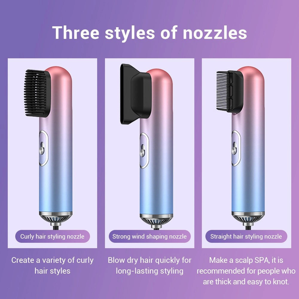 Trade Shop - Asciugacapelli Hair Styler Phono Asciugatura Rapida Portatile Con Accessori -