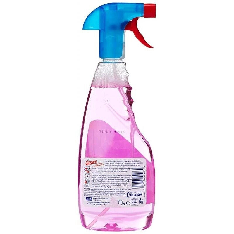 GLASSEX SET 12 PZ MULTIUSO SPRAY ACETO 3IN1 500ML