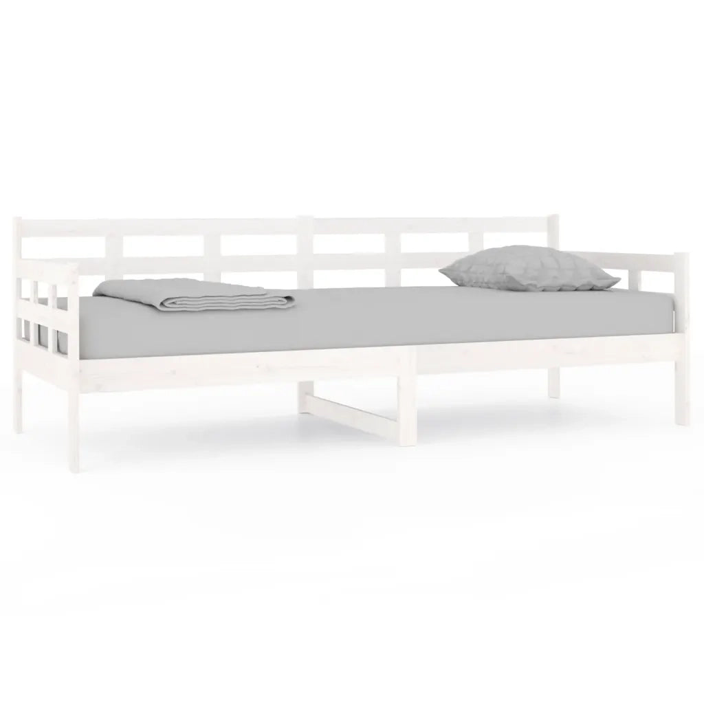 Dormeuse Bianca in Legno Massello di Pino 80x200 cm 820363