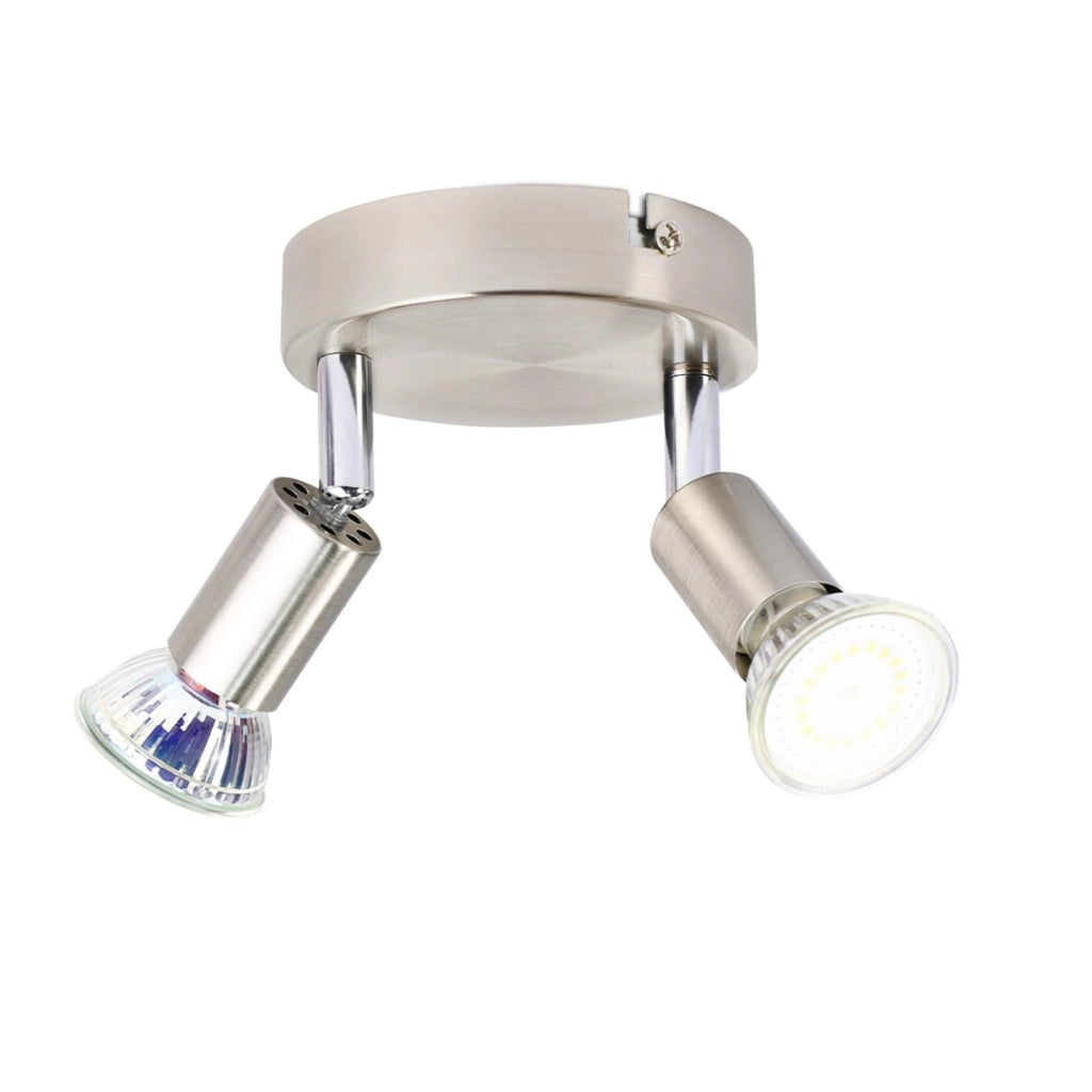 ZMH Faretto da soffitto plafoniera 2 fiamme GU10 moderno per soggiorno