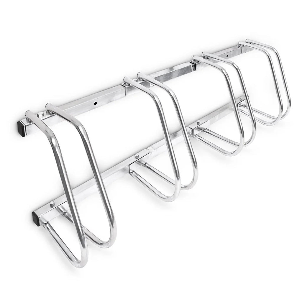 Sistema di deposito per biciclette rastrelliera basculante per 4 biciclette pratico garage montaggio a pavimento o a parete 3413003