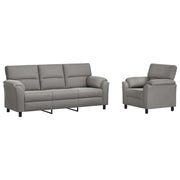 Set di divani 2 pcs Grigio Chiaro Velluto 3430448