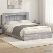 Telaio del letto con storage Sonoma grigio 140 x 200 cm 3433662