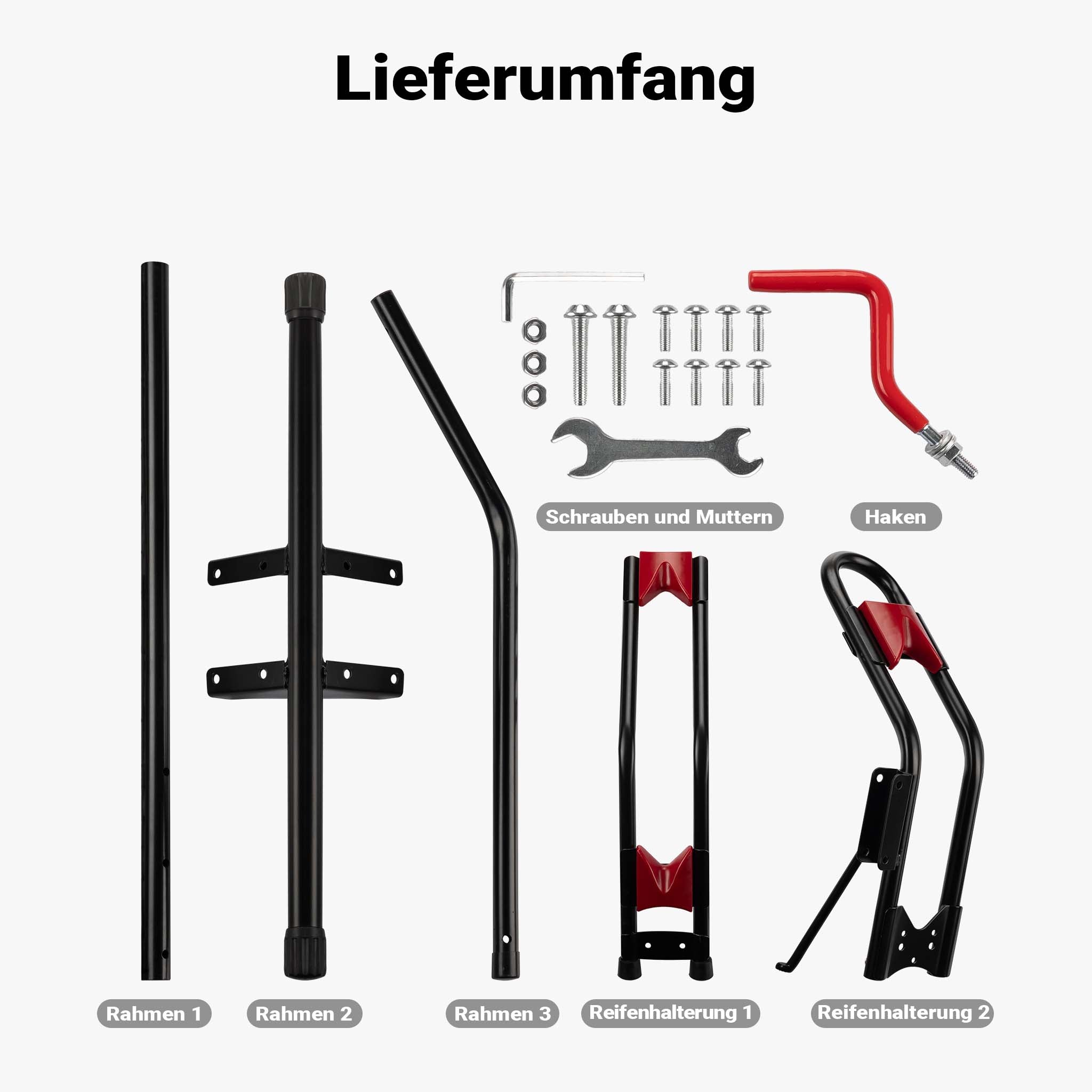 Portabici verticale autoportante, 53x11x120 cm, per biciclette 24-29"