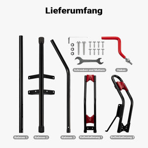 Portabici verticale autoportante, 53x11x120 cm, per biciclette 24-29"