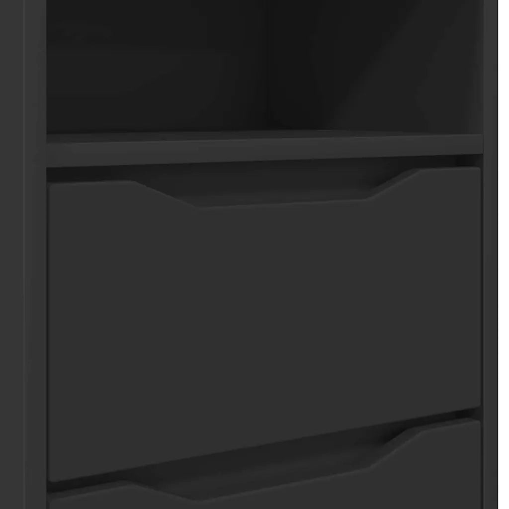 Comodini 2 pcs Nero 40 x 30 x 467 cm Legno multistrato