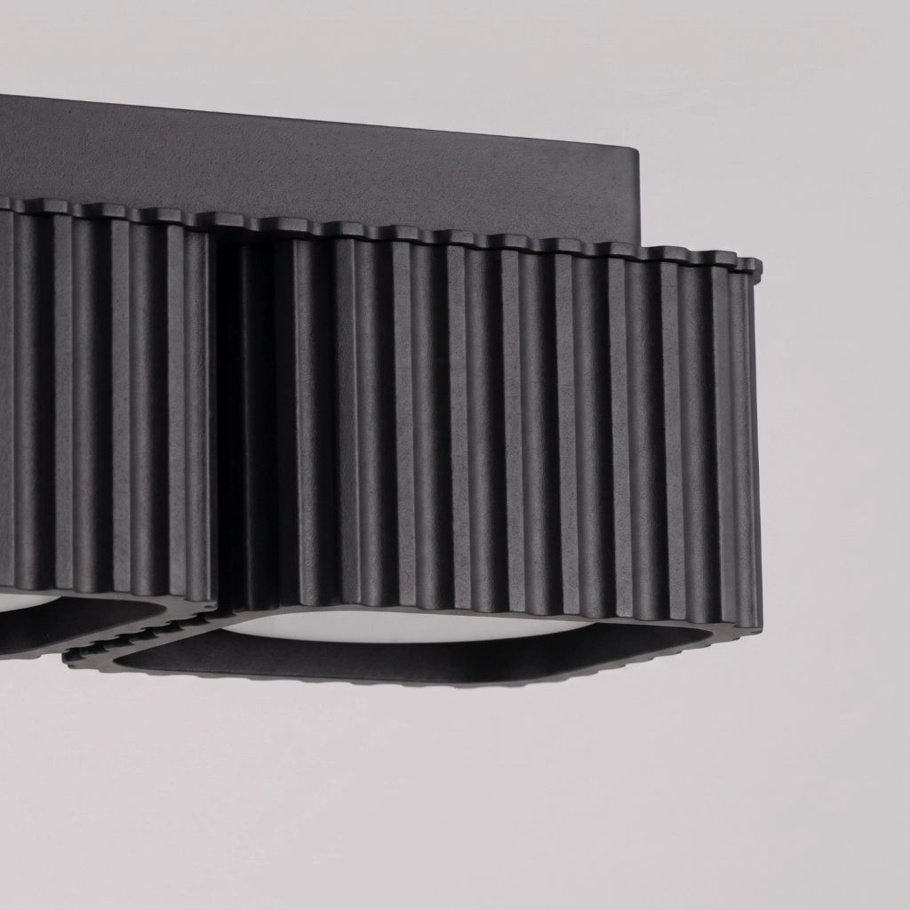 Plafoniera RIFF 2 nera Gx53