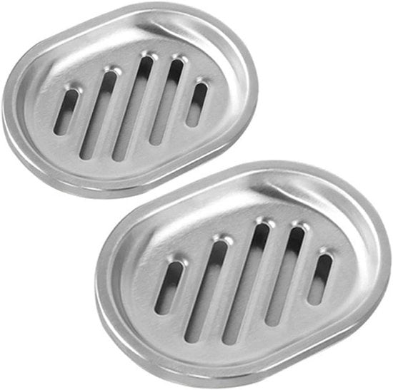 Set di acciaio inossidabile a due pezzi, composto da un contenitore per sapone, un organizzatore per contenitori per sapone e un organizzatore per spugne, adatto per bagni, zone di doccia e cucine.