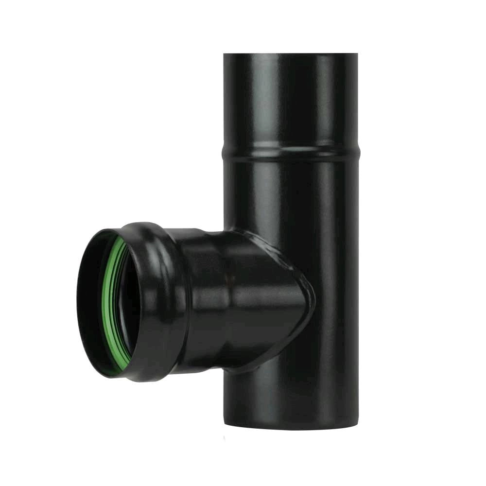 Raccordo a T M/F per Stufa a Pellet Acciaio rivestito con smalto porcellanato 8 ⌀ cm - PN805M