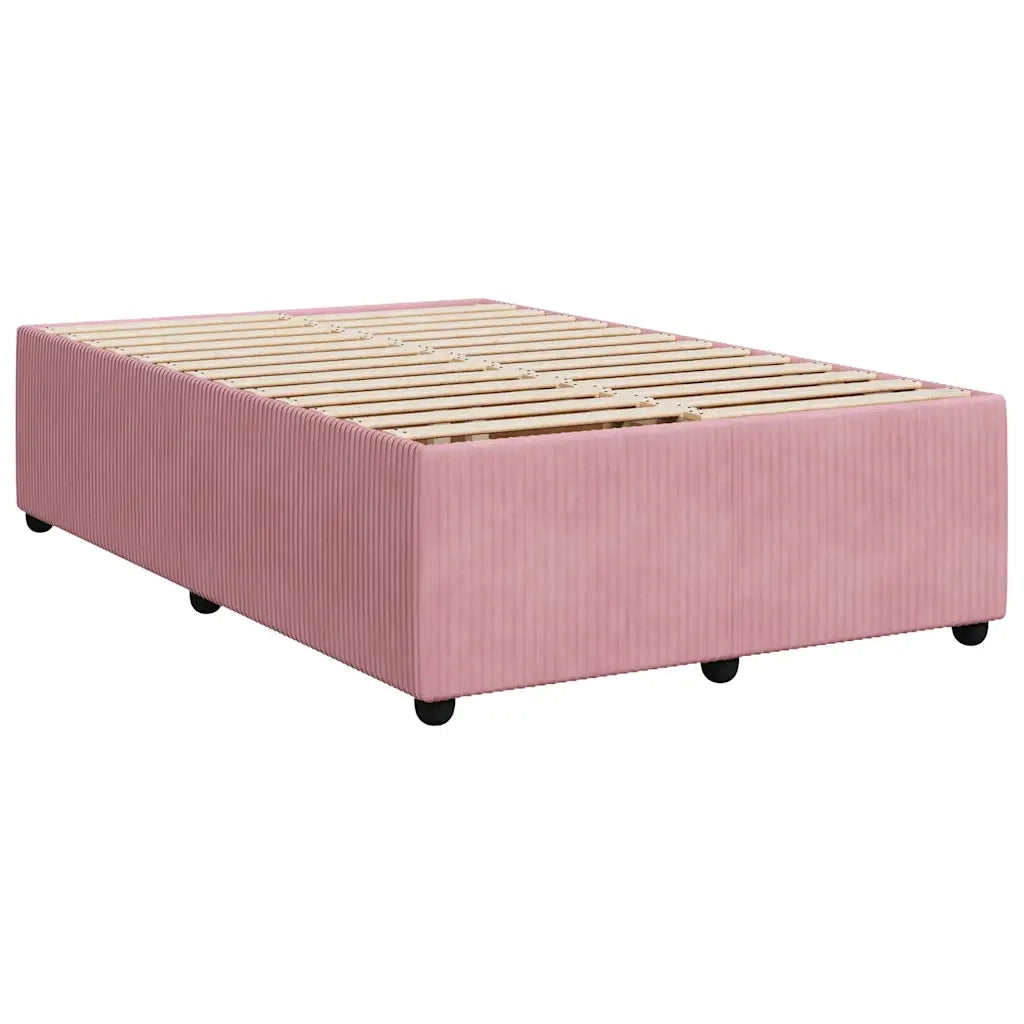Giroletto senza Materasso Rosa 120x190 cm Velluto 3284999