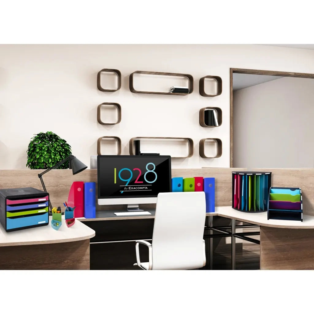 Exacompta Set Cassetti Tavolo Big-Box "1928 Climate Neutral" 4Cassetti 444582