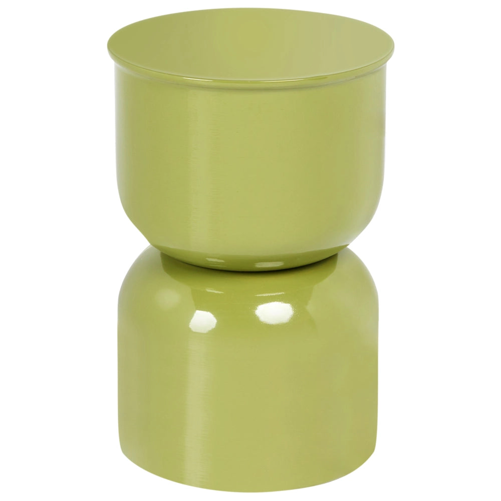 Tavolino Accent in ferro verniciato verde oliva per soggiorno e camera da letto