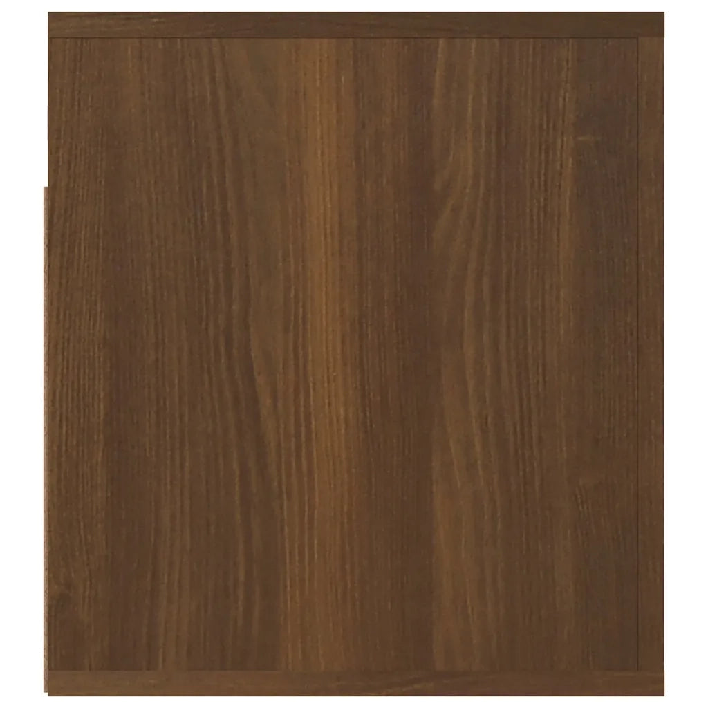Comodini a Muro 2 pz Rovere Marrone 50x36x40 cm 816895