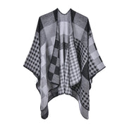 Sciarpa/stola da donna, scialle spaccato in cashmere alla moda, mantello caldo