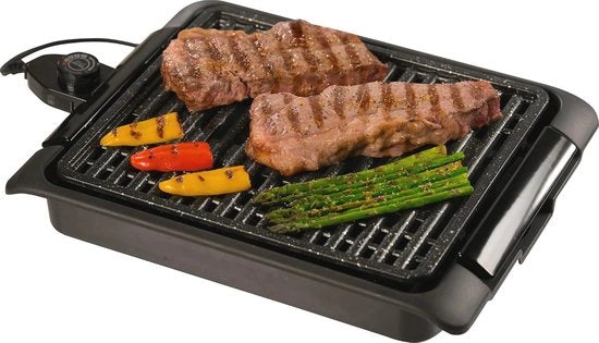 Griglia a Fiamma Elettrica Portatile - BBQ Compatta 1250W per Uso Domestico