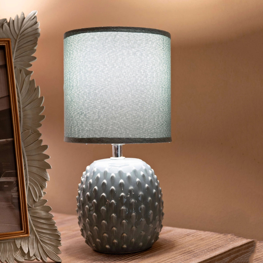 Ketchi, Lampada da Tavolo Necessaria 1 Lampadina, Azzurro Turchese