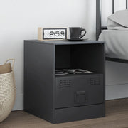 Comodino Antracite 34,5x39x44 cm in Acciaio 841755