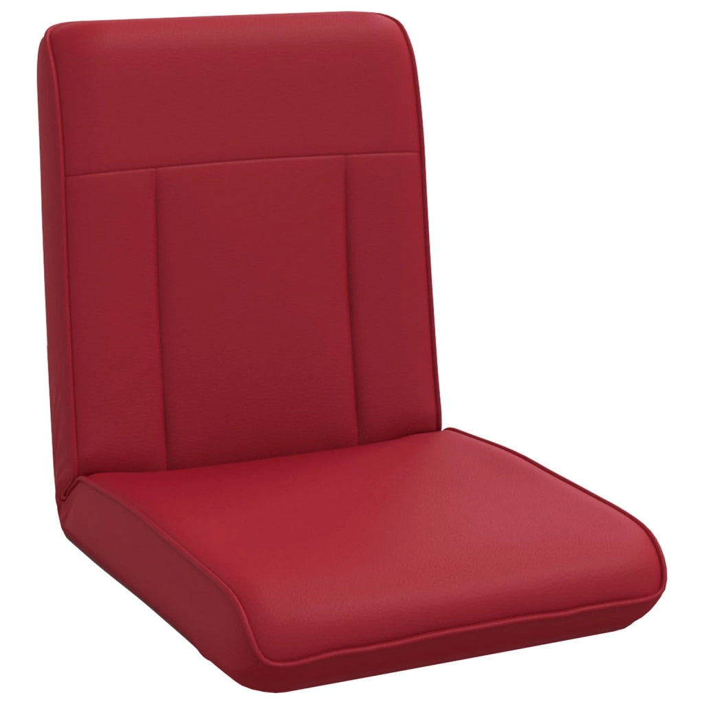 Sedia da Pavimento Rosso Vino 50 x 73 x 60 cm Pelle Sintetica 42028161