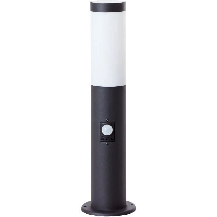 BRILLIANT - DODY Paletto da esterno - sensore incluso - colore nero - metallo/plastica E27 LED 1x10W