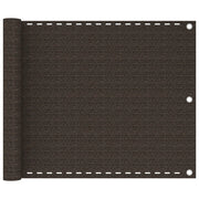 Paravento da Balcone Marrone 75x300 cm in HDPE