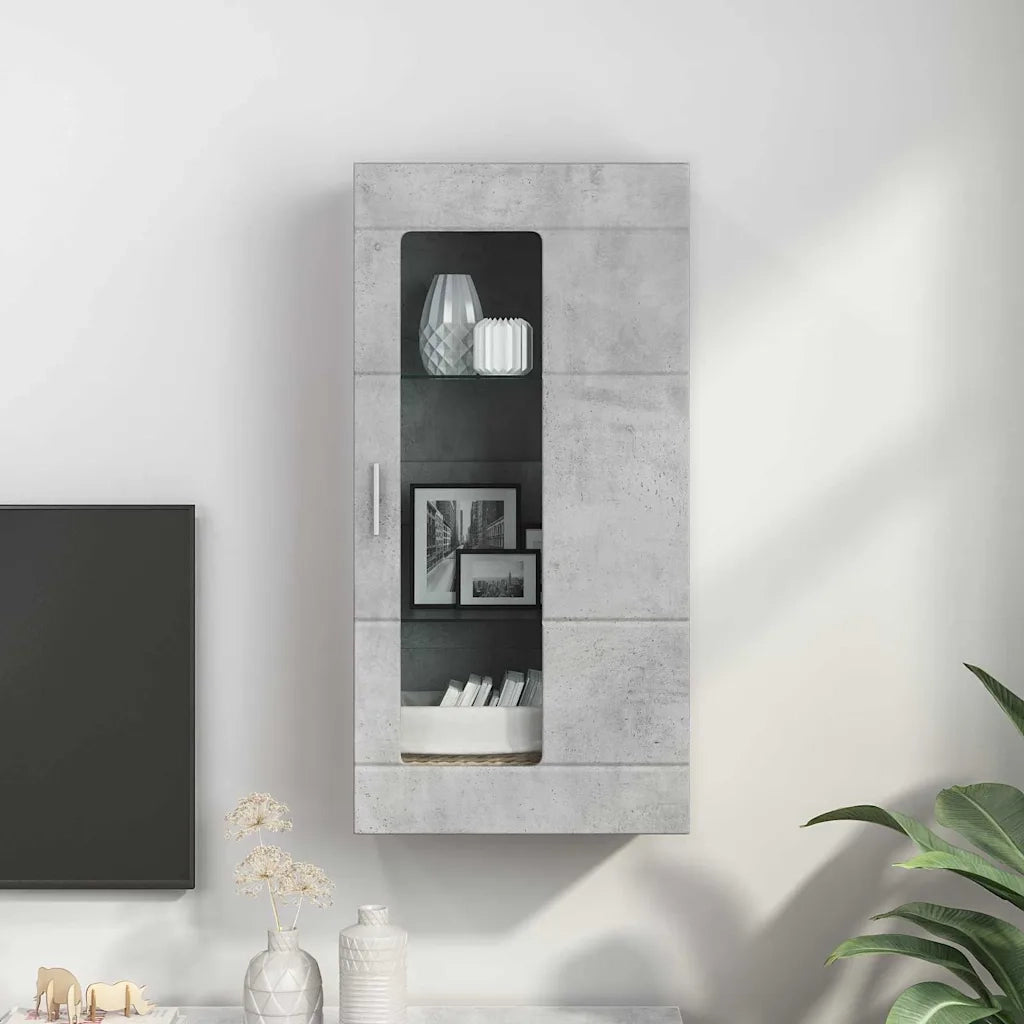 Armadio in Legno Grigio cemento 50 x 29 x 100 cm 880224