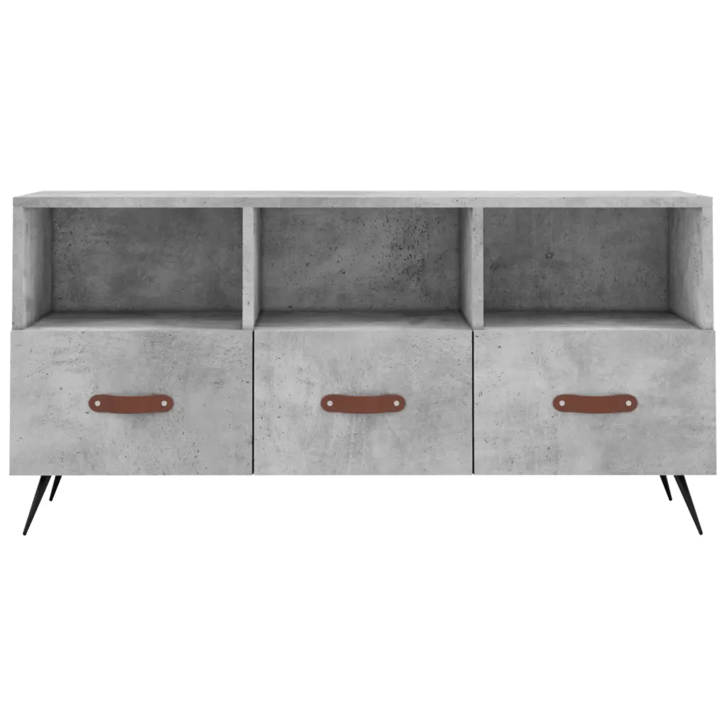Mobile Porta TV-Mobile per TV-Credenza TV Grigio Cemento 102x36x50 cm Legno Multistrato 848465