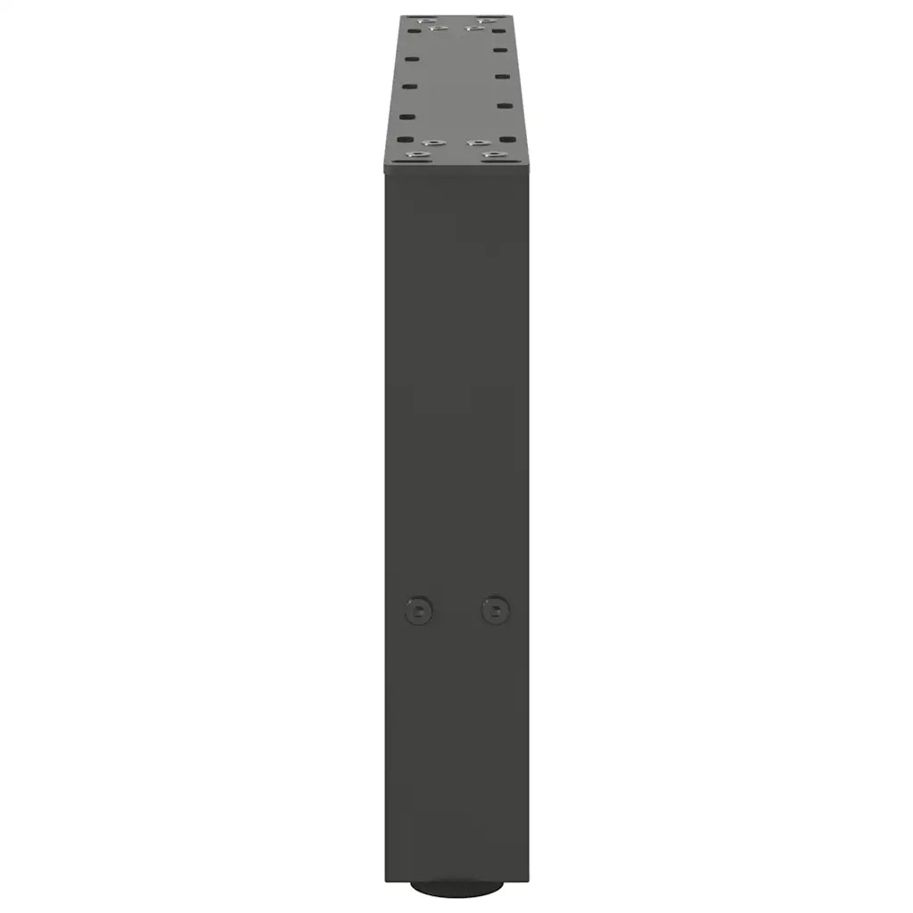 Gambe per Tavolino da Caff¨¨ Antracite 2 pz-Set di 2 Gamba per Tavolo 50x(30-31) cm Acciaio