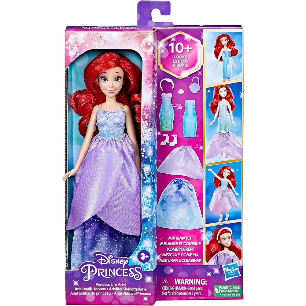 Ariel Bambola Principessa La sirenetta Disney 7 Accessori e Vestiti Idea Regalo
