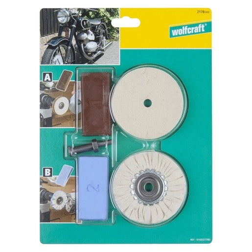 Wolfcraft Set hobbistico per lucidatura da 5 pezzi - 2178000