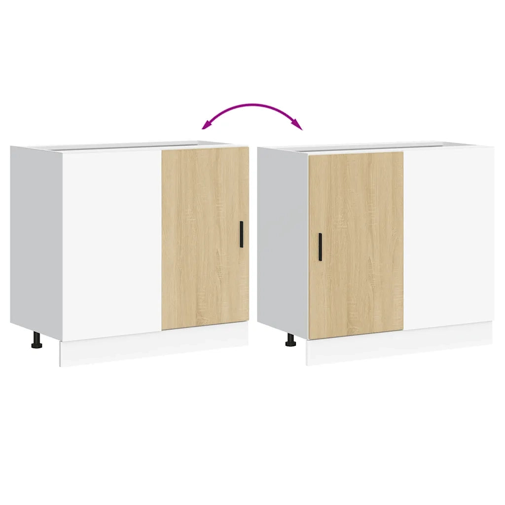 Mobile Base Lavello “Lyon” Rovere Sonoma in Legno Multistrato 854291