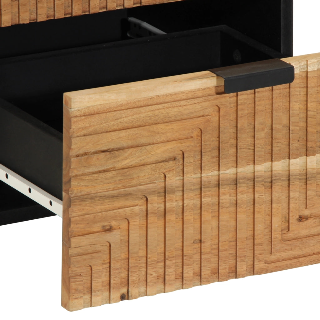 Mobiletto  40x33x75 cm in Legno Massello di Acacia