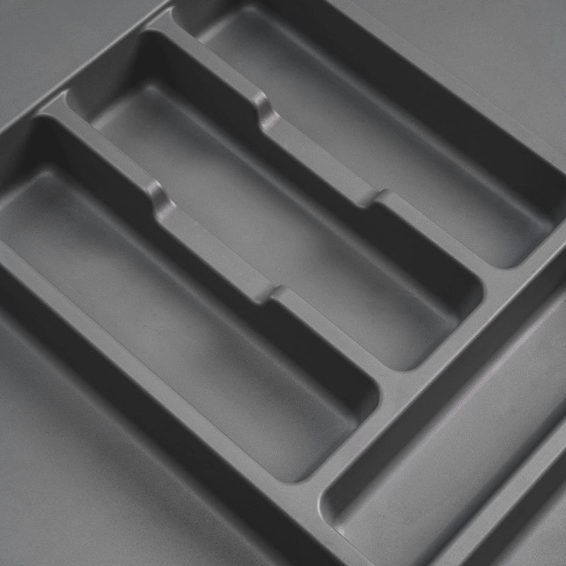 Portaposate Optima Vertex/Concept, profondità 500 mm, spessore 16 mm, modulo 500 mm, Tecnoplastica, Grigio antracite