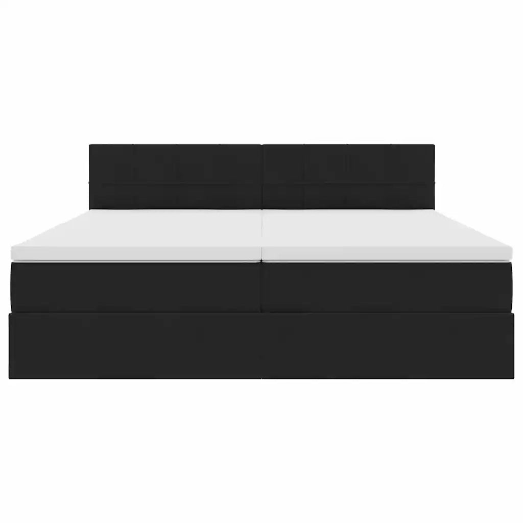 Letto con Contenitore con materasso Nero 100 x 200 cm 3370981