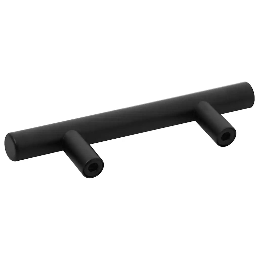 Maniglie per Mobili 10pz Nere 64mm in Acciaio Inox