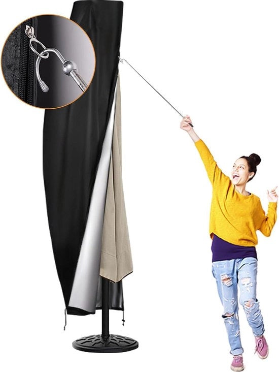 Parasole per esterno fino a 30 cm - Tasche impermeabile 420D con cerniera e ventilazione per ombrelli da giardino