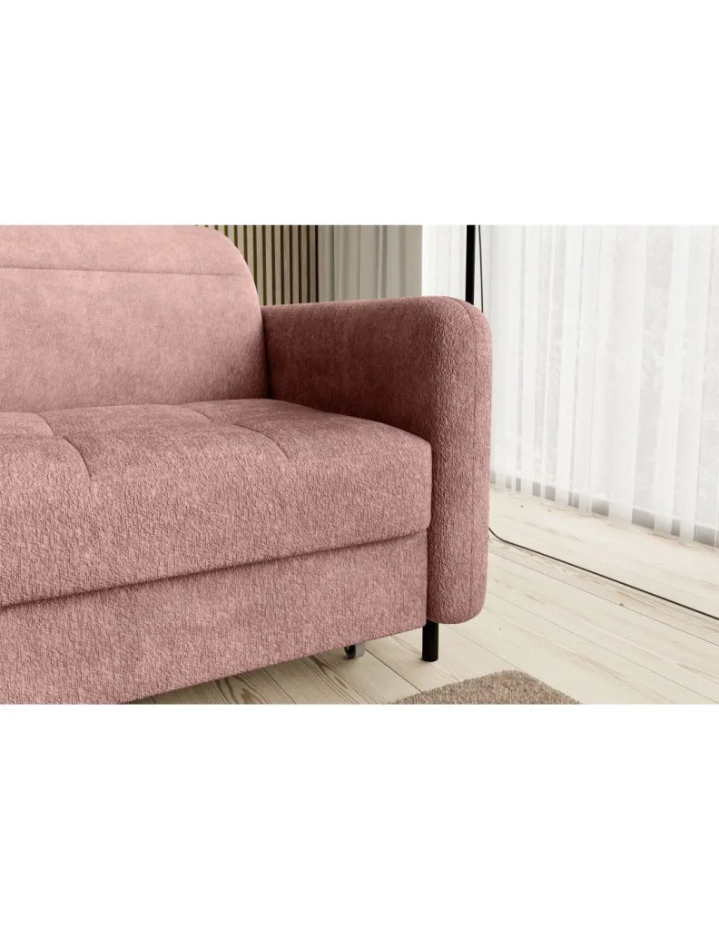 Divano ad angolo collezione GOUMSI colore Rosa cipria