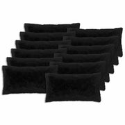 Cuscino con cuscino HEERLEN 2 pz Nero Fleece PV 925933