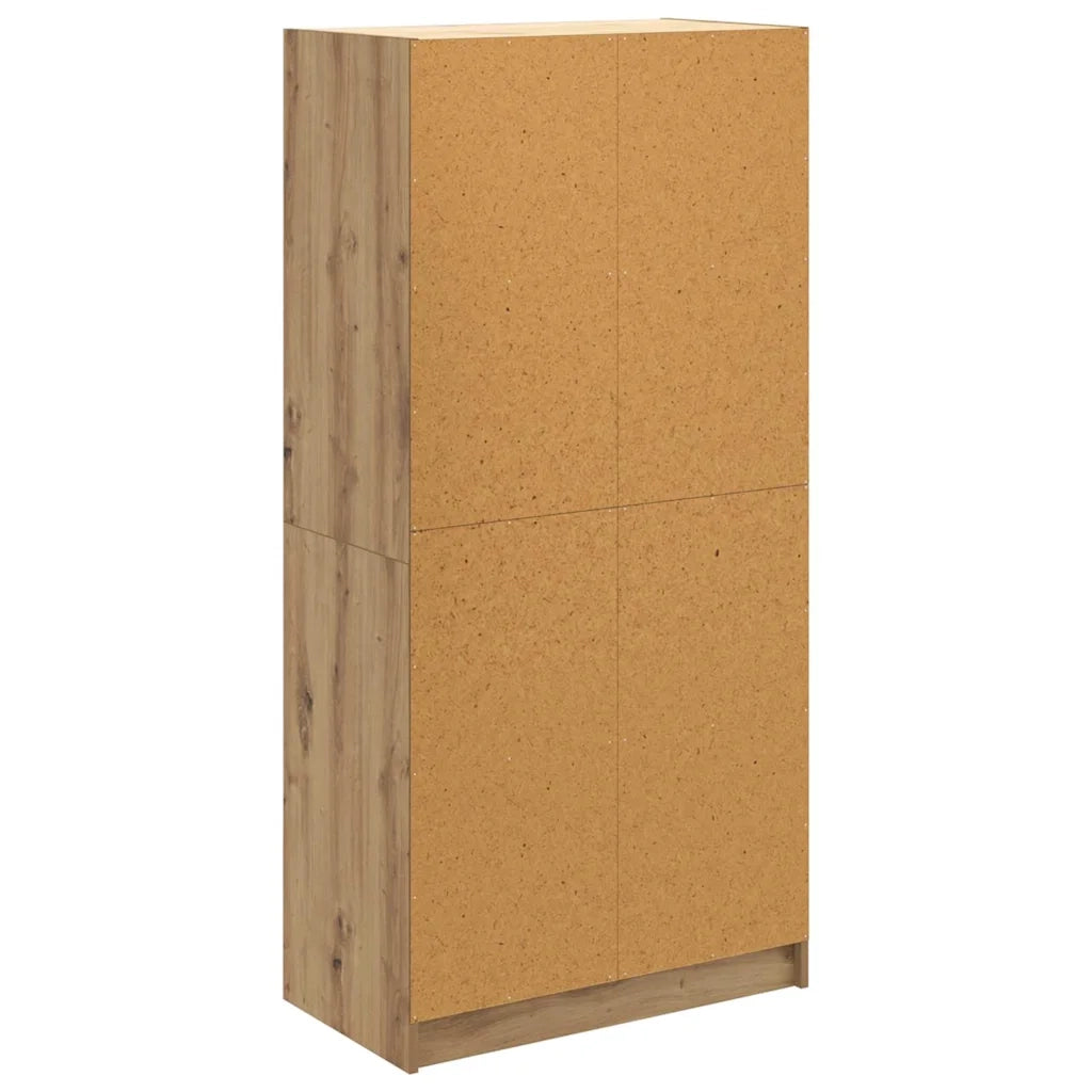 Credenza-Buffet-Armadio da cucina Rovere artigianale 68 x 37 x 142 cm Legno multistrato