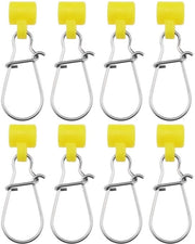 Connettore per Pesca 50 pezzi - Acciaio Inossidabile - Ovale - Clip per Pesci - Slider per Sinker - Duraturo e Resistente ai Sollecitamenti - Connessione per Pesca