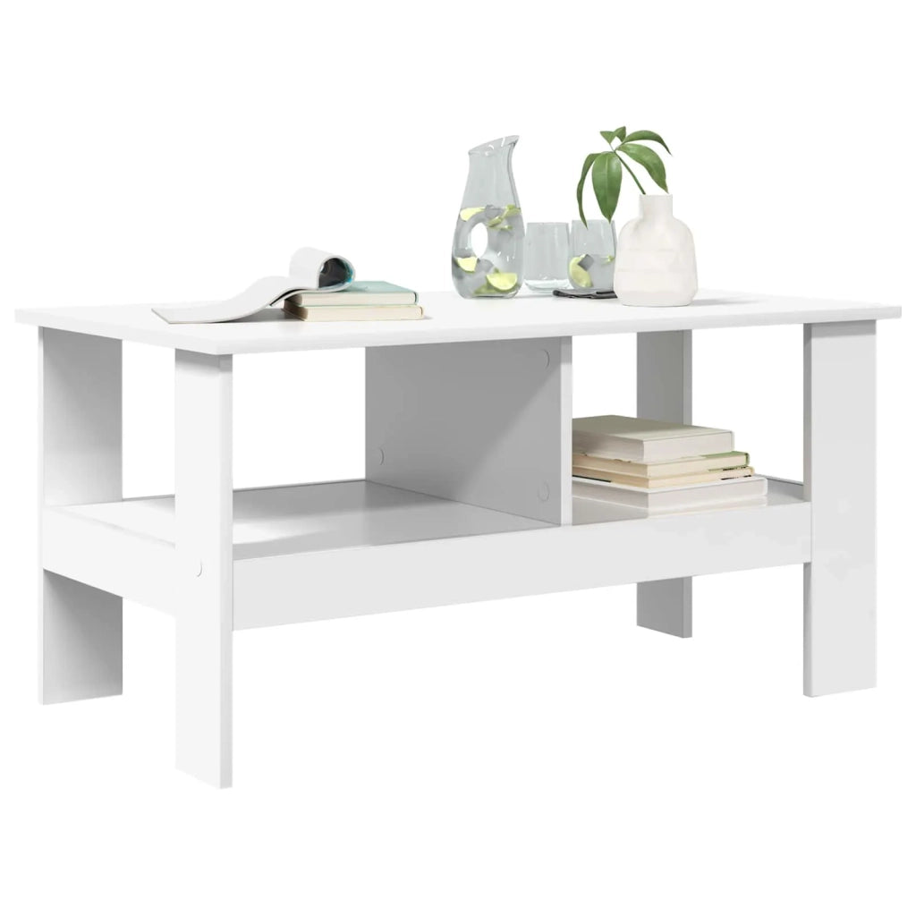 Tavolino da salotto Bianco 90 x 50 x 45 cm Legno ingegnerizzato 8000252