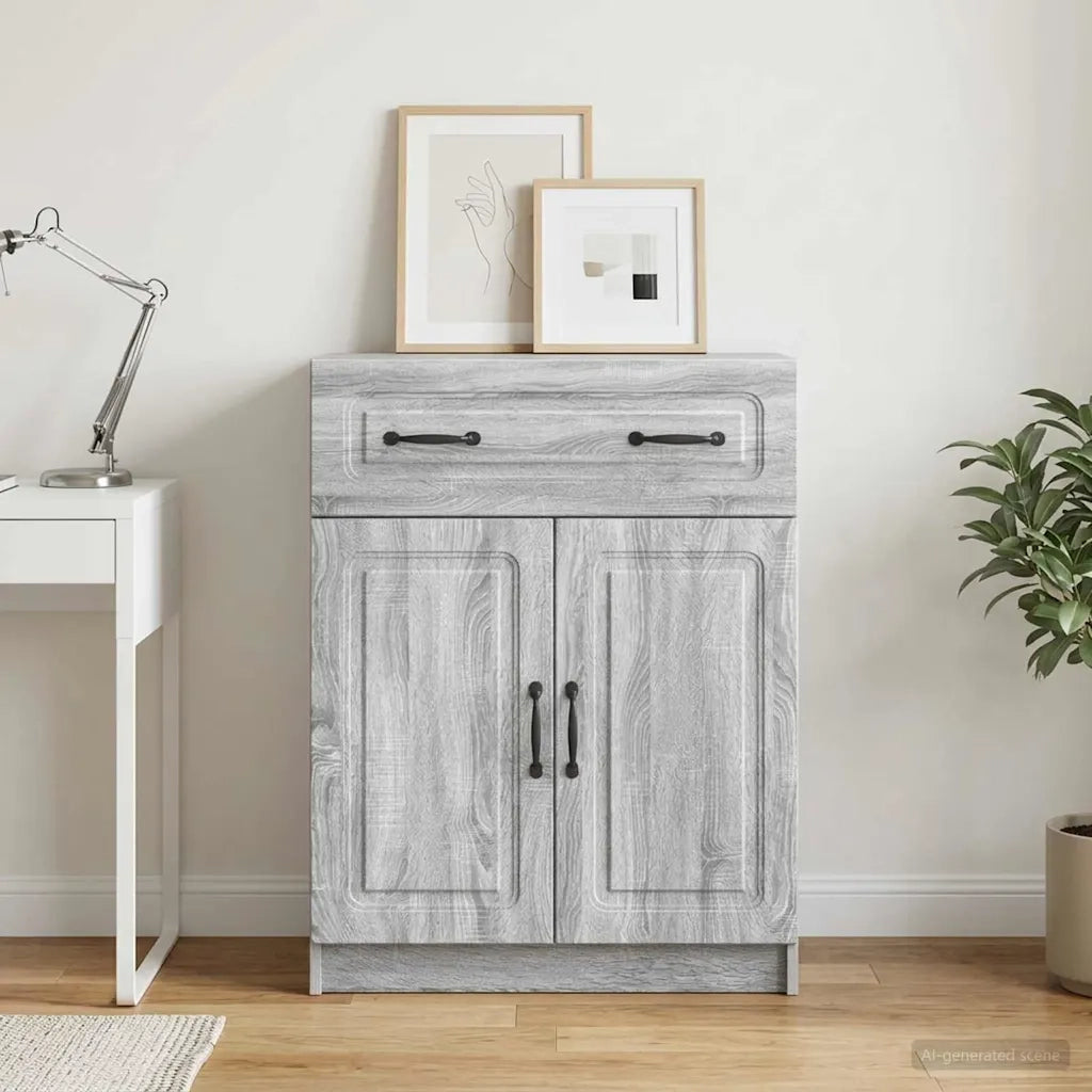 Credenza Grigio Sonoma 66 x 34,5 x 87 cm Legno ingegnerizzato 895791
