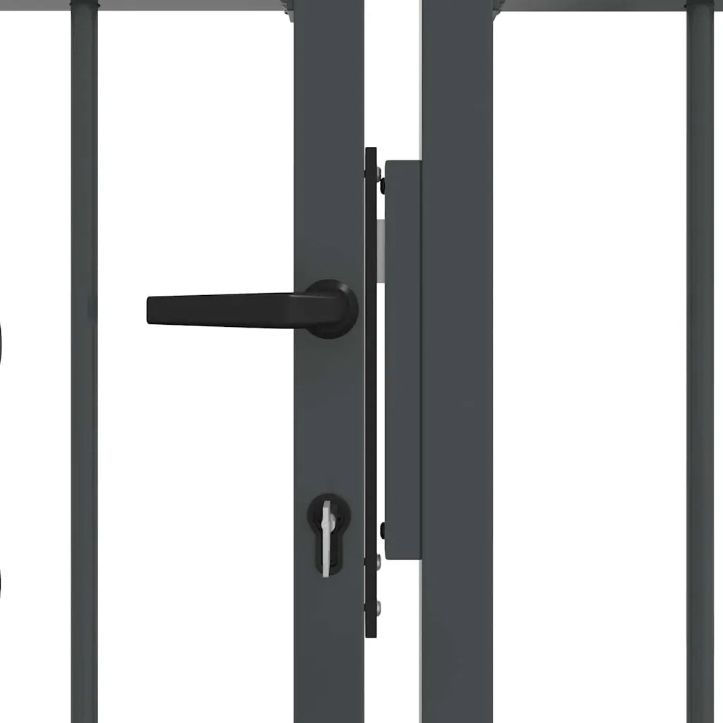 Cancello con Punta a Lancia KAMPEN 404 x 100 cm Acciaio Grigio