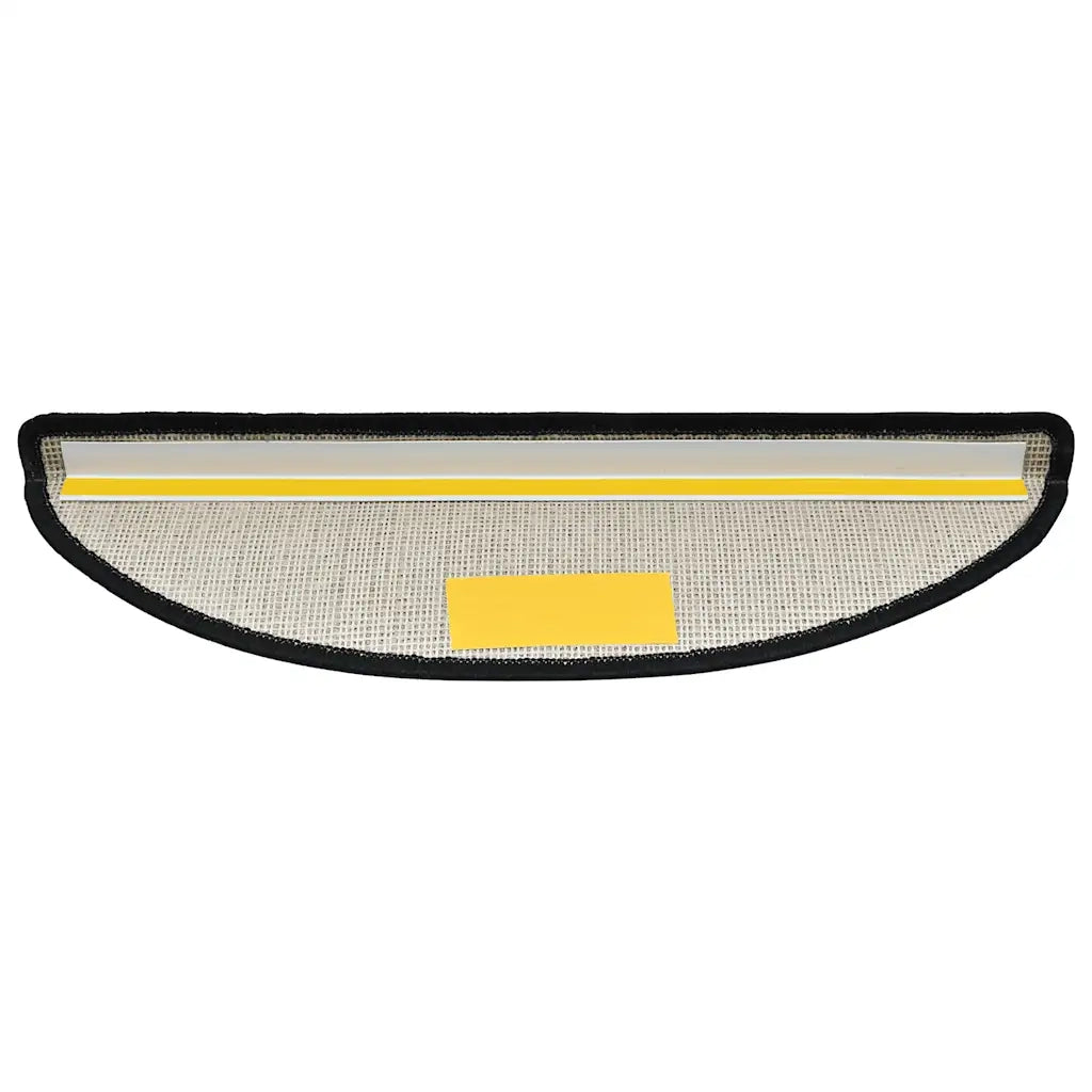 Tappetini per scale 10 pz 56x17x3 cm Antracite Semicircolari 149735