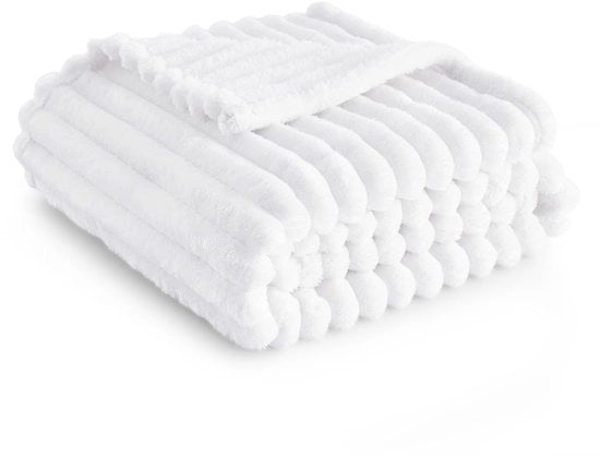 Piumino soffice - Deconzio in lana e fleece, deconzio per divano, coperta morbida e calda per decorazione di camera, coperte morbide e calde, 150 x 200 cm