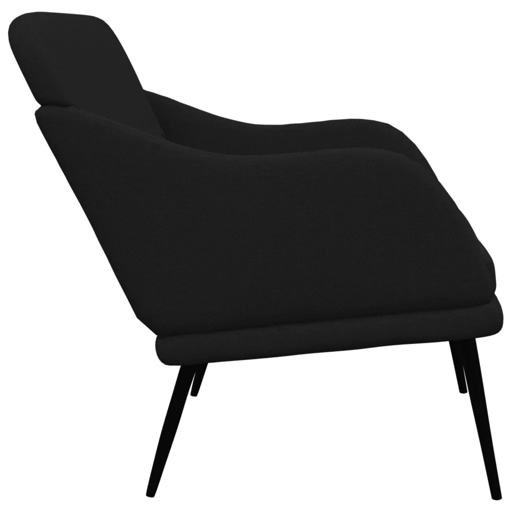 Panca Nera 110x76x80 cm in Tessuto 351485