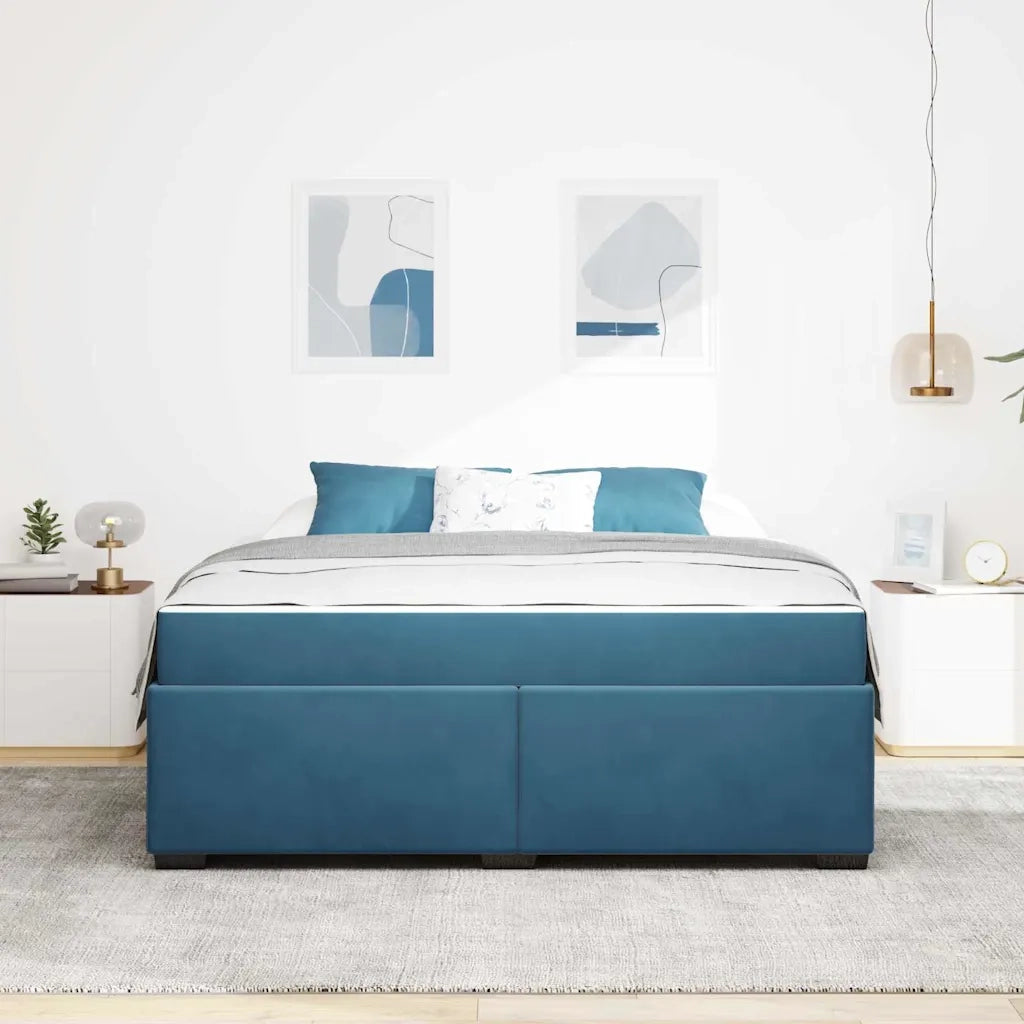 Struttura del letto Blu Scuro 180 x 200 cm Tessuto 3399306
